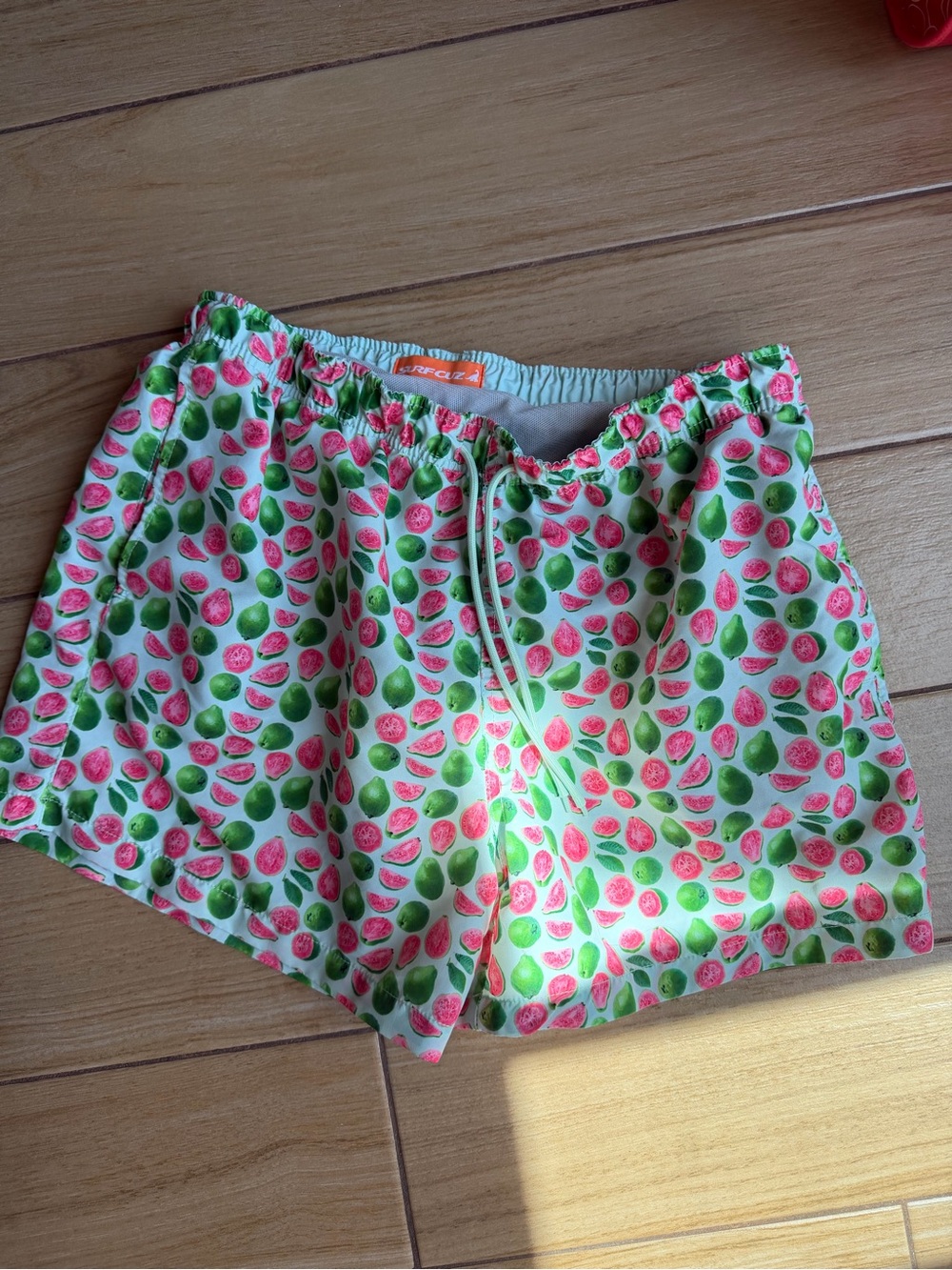 Surfcuz Men’s Trunks with Pink & Green Fruit Print